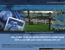Tablet Screenshot of bluehavenresort.net